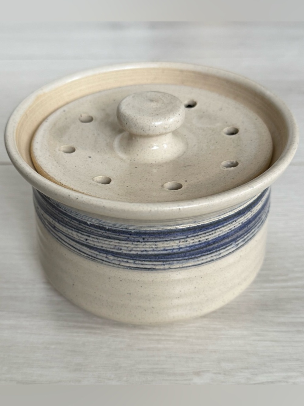 Handmade Pottery Garlic Keeper